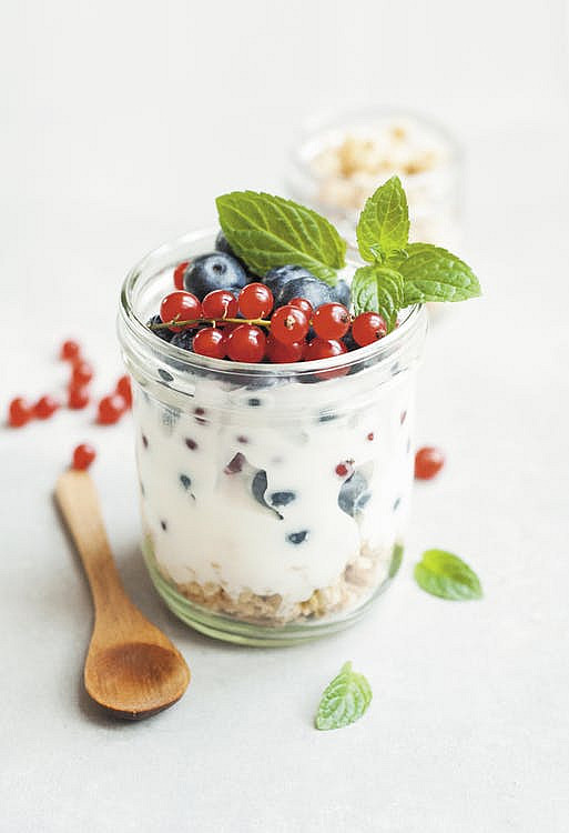 yogurt and berries